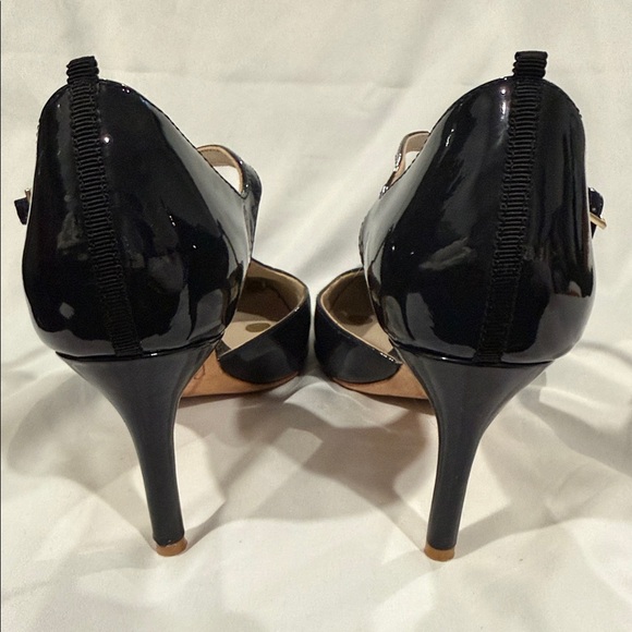 Boden Black Patent T-Strap Heels | Mary Jane Style Pumps Size 5.5 - Picture 3 of 5
